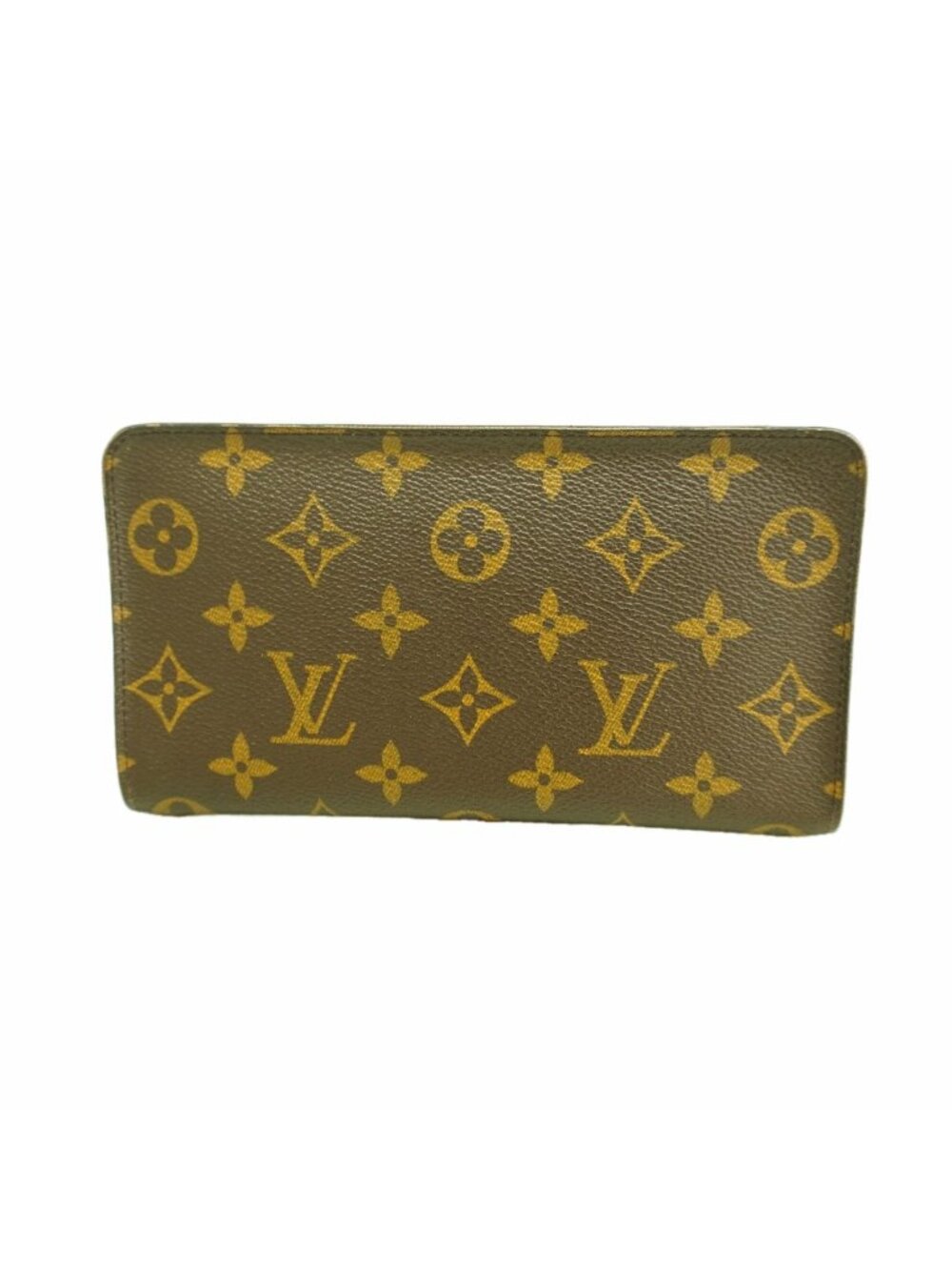 Louis Vuitton Wallet Monogram Porte Monnaie Zip Brown